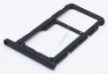 Huawei Sim card Holder - Sim - Sd Tray For Huawei P20 Lite Midnight Black